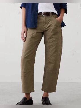 Barrel mid rise jeans Banana Republic size 14 NEW color campground